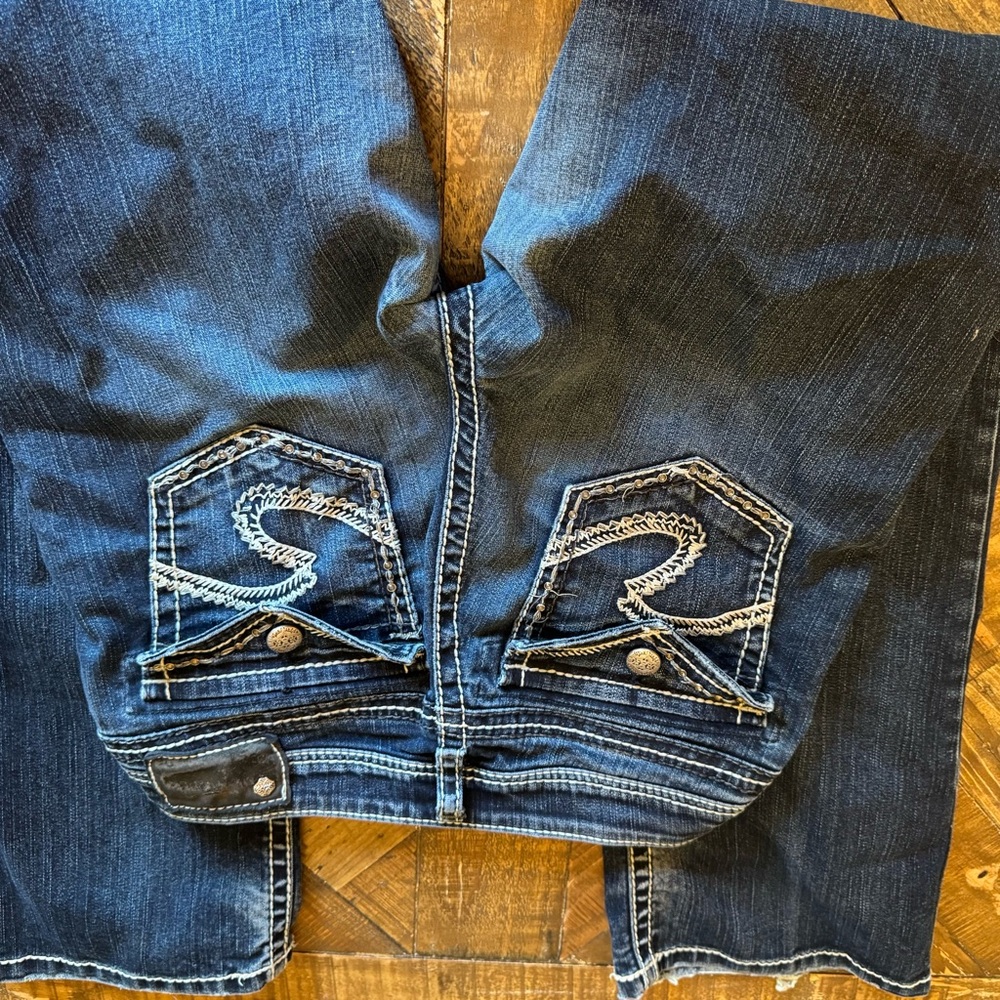 Women’s silver jeans size 8 - Picture 2 of 6